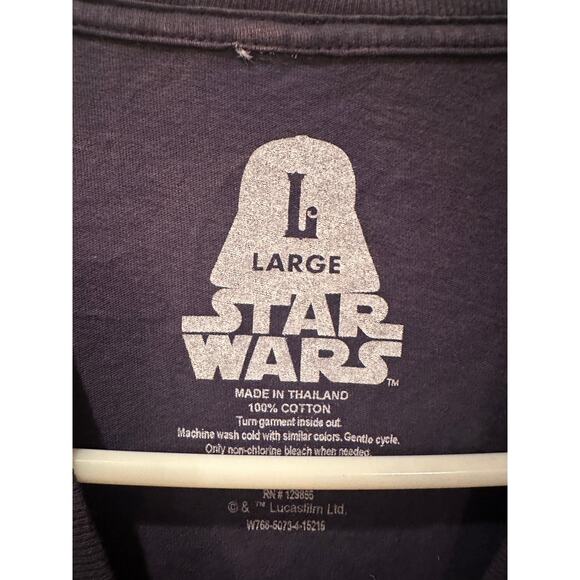 NWT Disney Parks Star Wars Lands V-neck blue Tee L - Picture 3 of 4